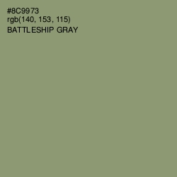 #8C9973 - Battleship Gray Color Image